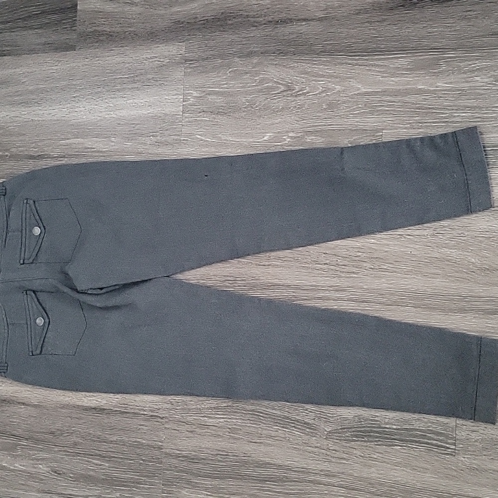 Stylish Gray Armani Exchange Men's Pants with Zipper Details - Picture 2 of 4